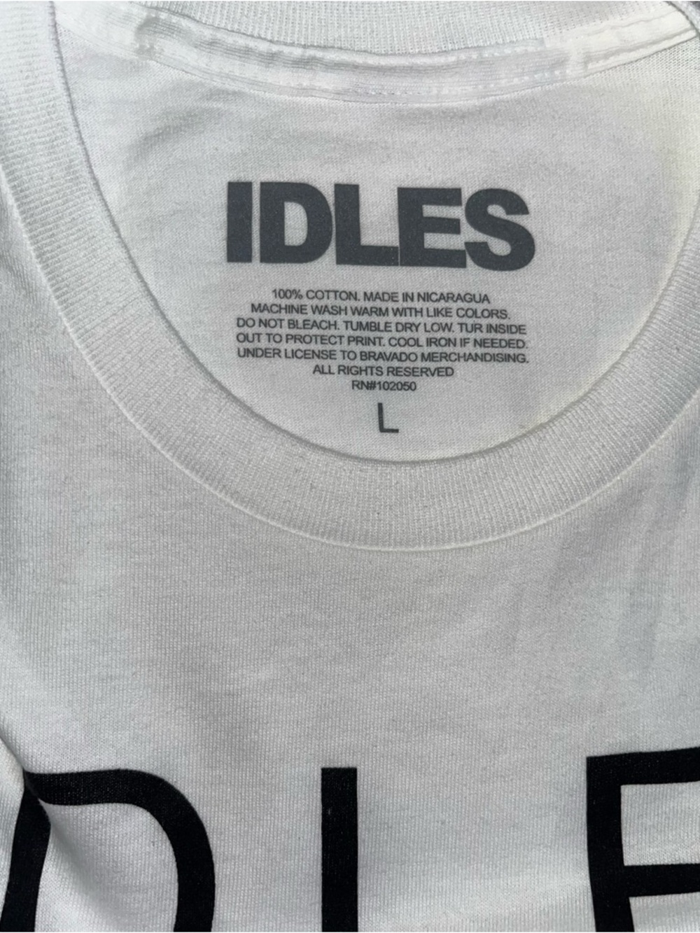 NWOT IDLES Band Graphic Cat Tshirt L - Picture 3 of 4